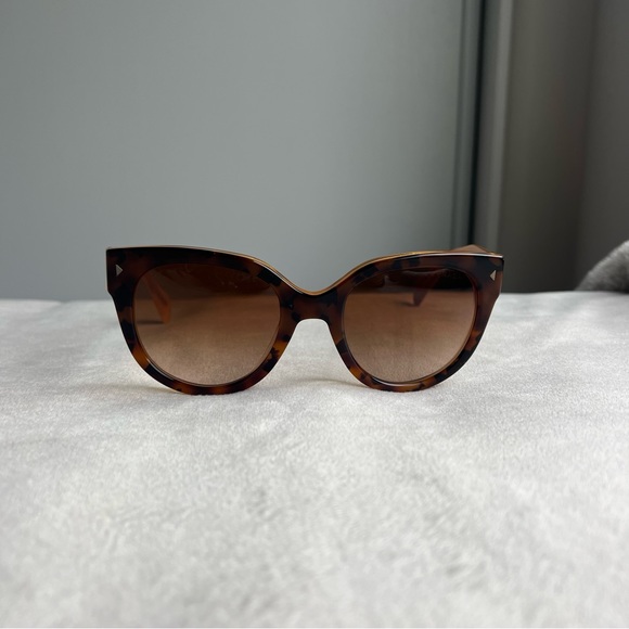 PRADA Cat Eye Brown Sunglasses - Picture 3 of 10